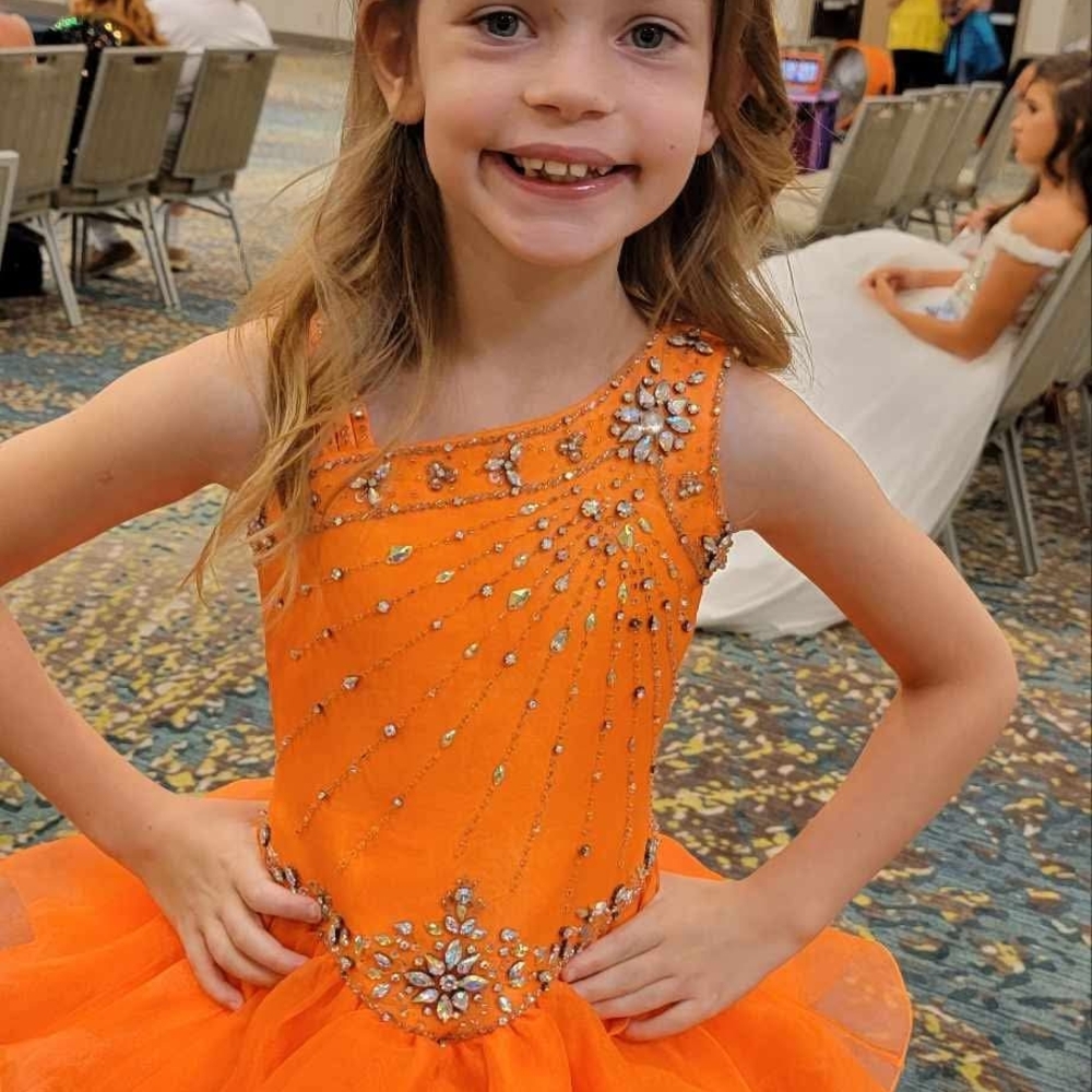 Tiffany Designs Orange Southern Style Cupcake Pageant Dreaa